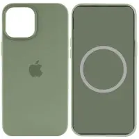 Чехол накладка HC Magsafe iPhone 15 Pro Max Зеленая/ Cyprus Green