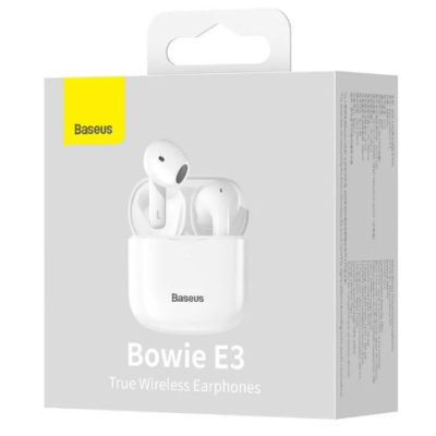 Безпровідні навушники TWS Baseus Bowie E3 White, білий