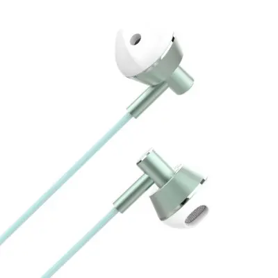 Провідні навушники вкладиші-гарнітура XO EP34 Green, зелений Провідні навушники вкладиші-гарнітура XO EP34 Green, зелений