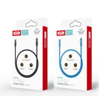 Кабель Патч-корд XO GB007 1м Чорний/Синій