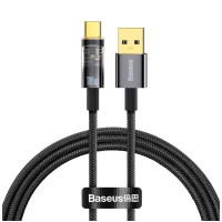 Кабель дата Baseus Explorer Type-C 100W 2м Чорний Кабель дата Baseus Explorer Type-C 100W 2м Чорний