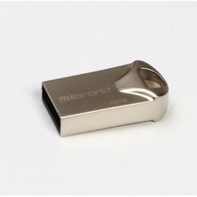 Флеш пам\'ять USB 16Gb Mibrand Hawk USB 2.0 Silver, Срібний
