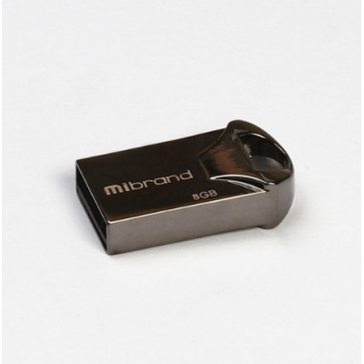 Флеш память USB 8Gb Mibrand Hawk USB 2.0  Black, Черный