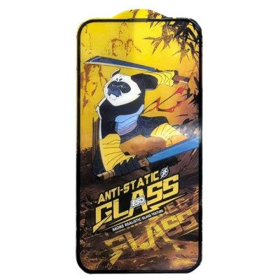 Захисне скло Anti-static Panda iPhone 15 Чорне