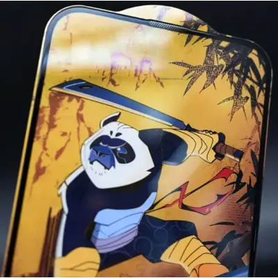 Защитное стекло Anti-static Panda iPhone 15/16 Чёрное