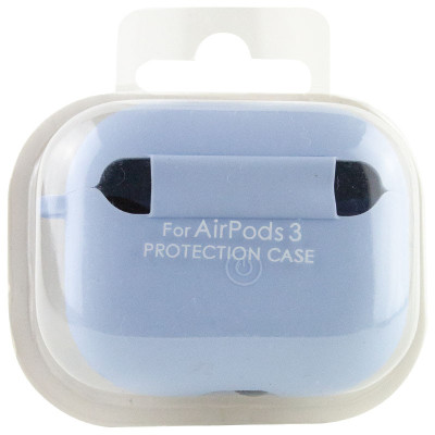 Чохол для навушників AirPods 3 Microfiber Блакитний/Lilac blue