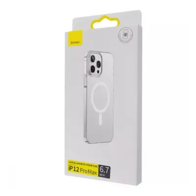 Чехол накладка Baseus Crystal MagSafe iPhone 12 Pro Max Прозрачная