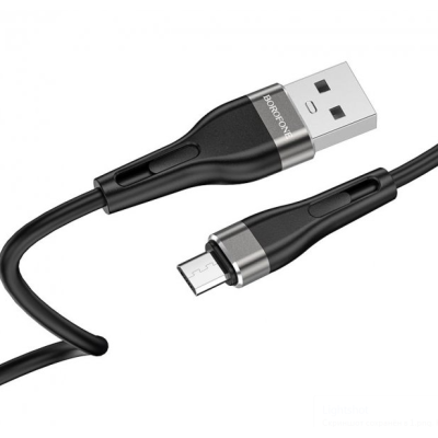 Кабель Borofone BX46 MicroUSB 1м Чёрный