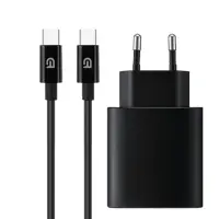 Сетевое зарядное устройство Armorstandart ABMHJ83 20W + Кабель Type-C to Type-C Black, Чёрный Сетевое зарядное устройство Armorstandart ABMHJ83 20W + Кабель Type-C to Type-C Black, Чёрный