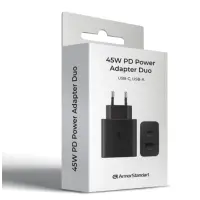 Сетевое зарядное устройство Armorstandart AR-TA220 45W PD+USB Black, Чёрный Сетевое зарядное устройство Armorstandart AR-TA220 45W PD+USB Black, Чёрный