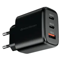 Сетевое зарядное устройство Armorstandart ARP-621 PD65W 2USB-C+USB-A Черный Сетевое зарядное устройство Armorstandart ARP-621 PD65W 2USB-C+USB-A Черный