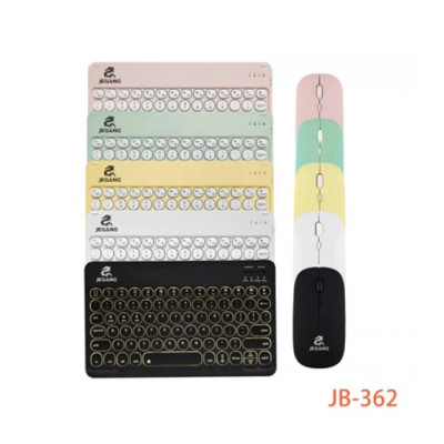 Клавіатура+миша бездротова Jeqang JB-362 Білий