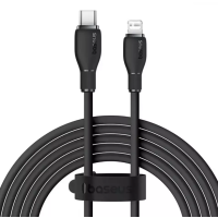Кабель дата Baseus Pudding Type-C to Lightning 2.4A 2м Чорний Кабель дата Baseus Pudding Type-C to Lightning 2.4A 2м Чорний