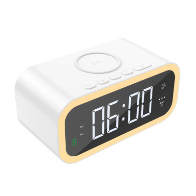 Настільний годинник з Бездротовим зарядним пристріем WIWU Wi-W015 2in1 Time Wireless Charger