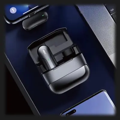 Бездротовий петличний мікрофон WIWU WI-WM001 Type-C Black, Чорний Бездротовий петличний мікрофон WIWU WI-WM001 Type-C Black, Чорний