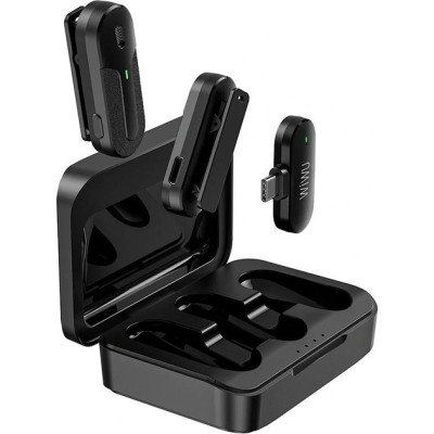 Безпроводной петличный микрофон WIWU WI-WM002 Type-C Black, Чёрный