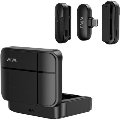 Безпроводной петличный микрофон WIWU WI-WM002 Type-C Black, Чёрный
