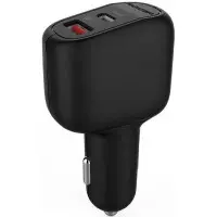 Автомобильное зарядное устройство Marakoko MAC5 1USB-C + 1USB QC 3.0 Black, Чёрный