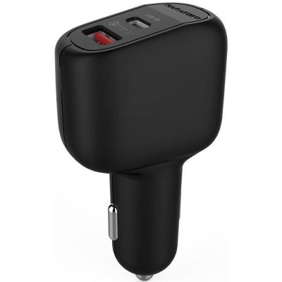 Автомобильное зарядное устройство Marakoko MAC5 1USB-C + 1USB QC 3.0 Black, Чёрный