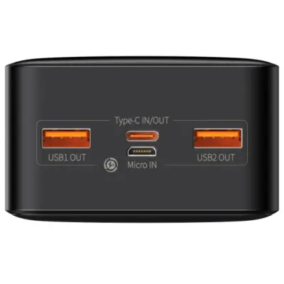 Универсальная мобильная батарея Повербанк Baseus Bipow 20W 30000mAh Чёрный