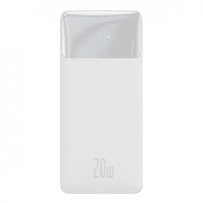 Универсальная мобильная батарея Повербанк Baseus Bipow 20W 20000mAh Белый