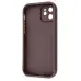 Чехол накладка Pretty Things iPhone 12 Коричневая/Медвеженок