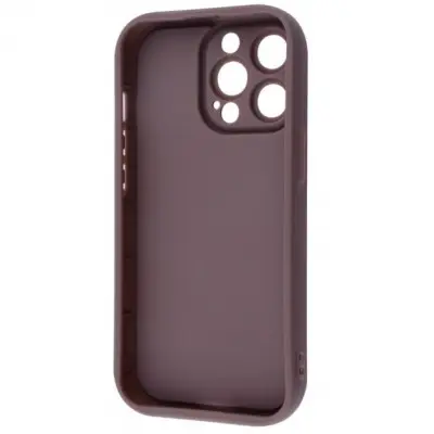 Чехол накладка Pretty Things iPhone 15 Pro Коричневая/Медвеженок Чехол накладка Pretty Things iPhone 15 Pro Коричневая/Медвеженок