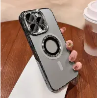 Чехол накладка Electroplate MagSafe iPhone 15 Pro Max Серая
