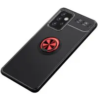 Чехол накладка Color Ring Samsung A525 (A52)  Черная/Красная
