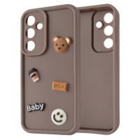 Чохол накладка Pretty Things Samsung A057 (A05s) Коричнева/Ведмежа Чохол накладка Pretty Things Samsung A057 (A05s) Коричнева/Ведмежа