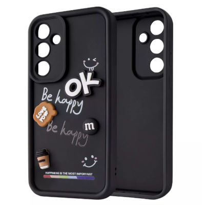 Чехол накладка Pretty Things Samsung A155 (A15) Черная/Ok