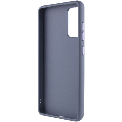 Чехол накладка Bonbon Metal MagSafe Samsung G990 S21 FE  Серая (Lavander)