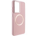 Чехол накладка Bonbon Metal MagSafe Samsung G998 (S21 Ultra) Розовая (Light Pink)