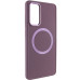 Чехол накладка Bonbon Metal MagSafe Samsung G996 (S21+) Бордовая (Plum)