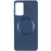 Чехол накладка Bonbon Metal MagSafe Samsung S901 (S22) Синяя (Cosmos Blue)
