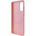 Чехол накладка Bonbon Metal MagSafe Samsung S911 (S23) Розовая (Light Pink)
