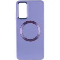 Чехол накладка Bonbon Metal MagSafe Samsung S916 (S23+)  Сиреневая/Dasheen