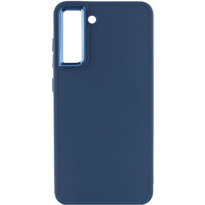 Чехол накладка Bonbon Metal Samsung G990 S21 FE Синяя (Cosmos Blue)