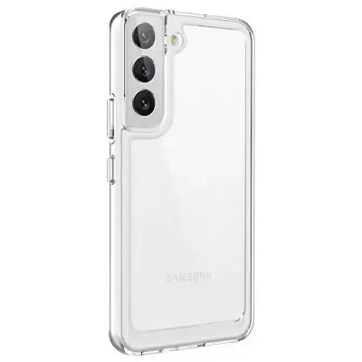 Чехол накладка Metal Buttons 2.0mm Samsung S901 (S22) Прозрачная