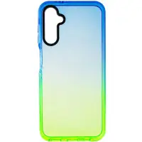 Чехол накладка Sunny Gradient Samsung A346 (A34) Синий/ Салатовый