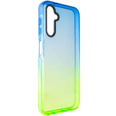 Чехол накладка Sunny Gradient Samsung A346 (A34) Синий/ Салатовый