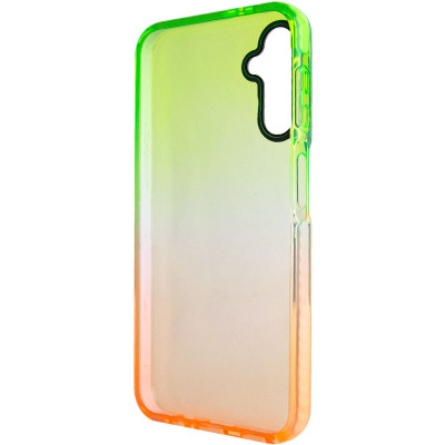 Чохол накладка Sunny Gradient Samsung A346 (A34) Салатовий/ Помаранчевий