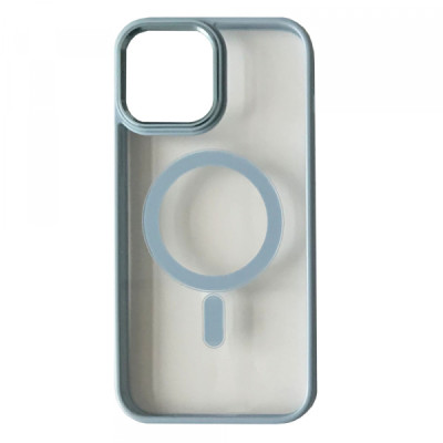 Чехол накладка Crystal Guard MagSafe iPhone 11 Голубая