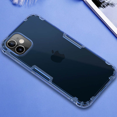 Чехол накладка Nillkin Nature iPhone 12 Mini Синяя