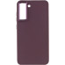 Чехол накладка Bonbon Metal Samsung G990 S21 FE Бордовая/ Plum