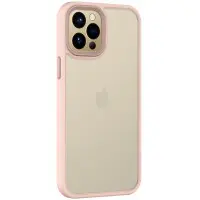 Чехол накладка Metal Buttons iPhone 14 Розовая