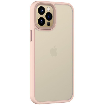 Чохол накладка Metal Buttons iPhone 14 Рожева