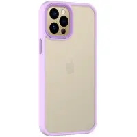 Чехол накладка Metal Buttons iPhone 14 Сирень