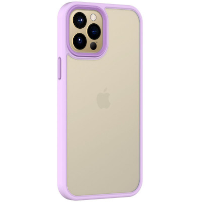 Чохол накладка Metal Buttons iPhone 14 Бузок