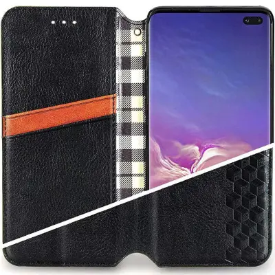 Чехол-книжка Getman Cubic Samsung G990 (S21 FE) Черная Чехол-книжка Getman Cubic Samsung G990 (S21 FE) Черная
